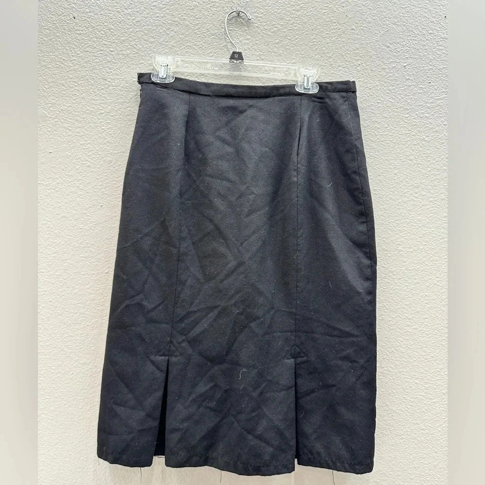 Pendleton Wool Skirt Womens Size 12 Fits 8 Virgin Wool Zip Pencil Midi Skirt - Picture 2 of 4